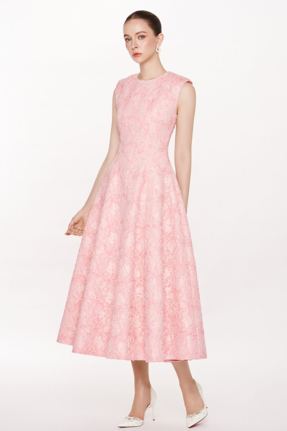 Blush Bloom Midi Dress