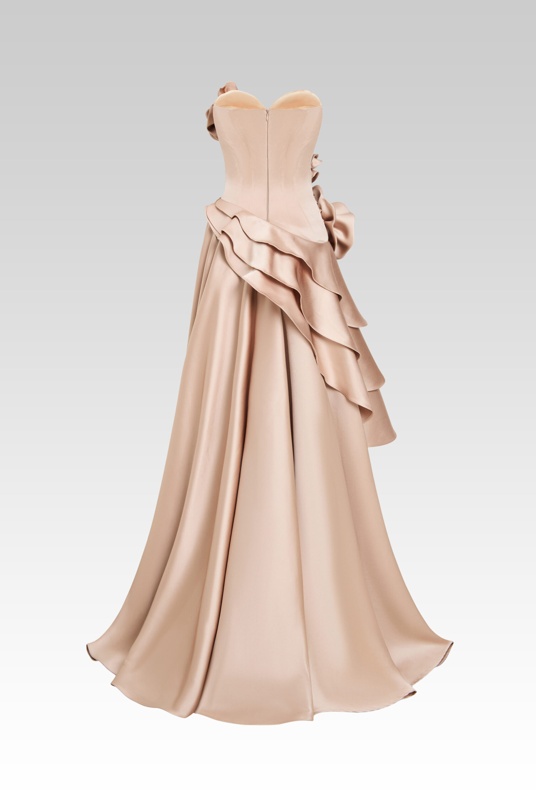 Golden Rose Cascade Gown