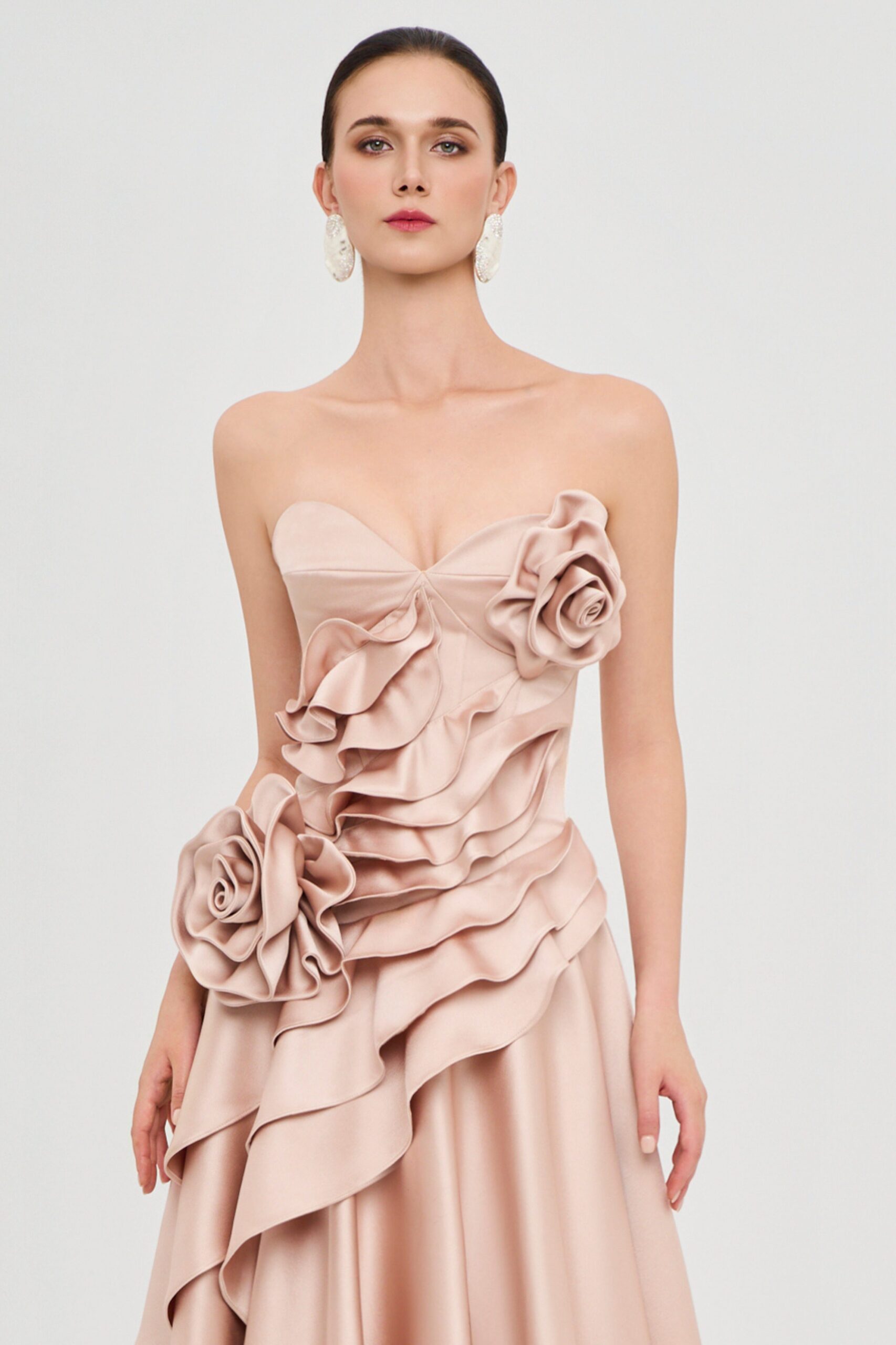 Golden Rose Cascade Gown
