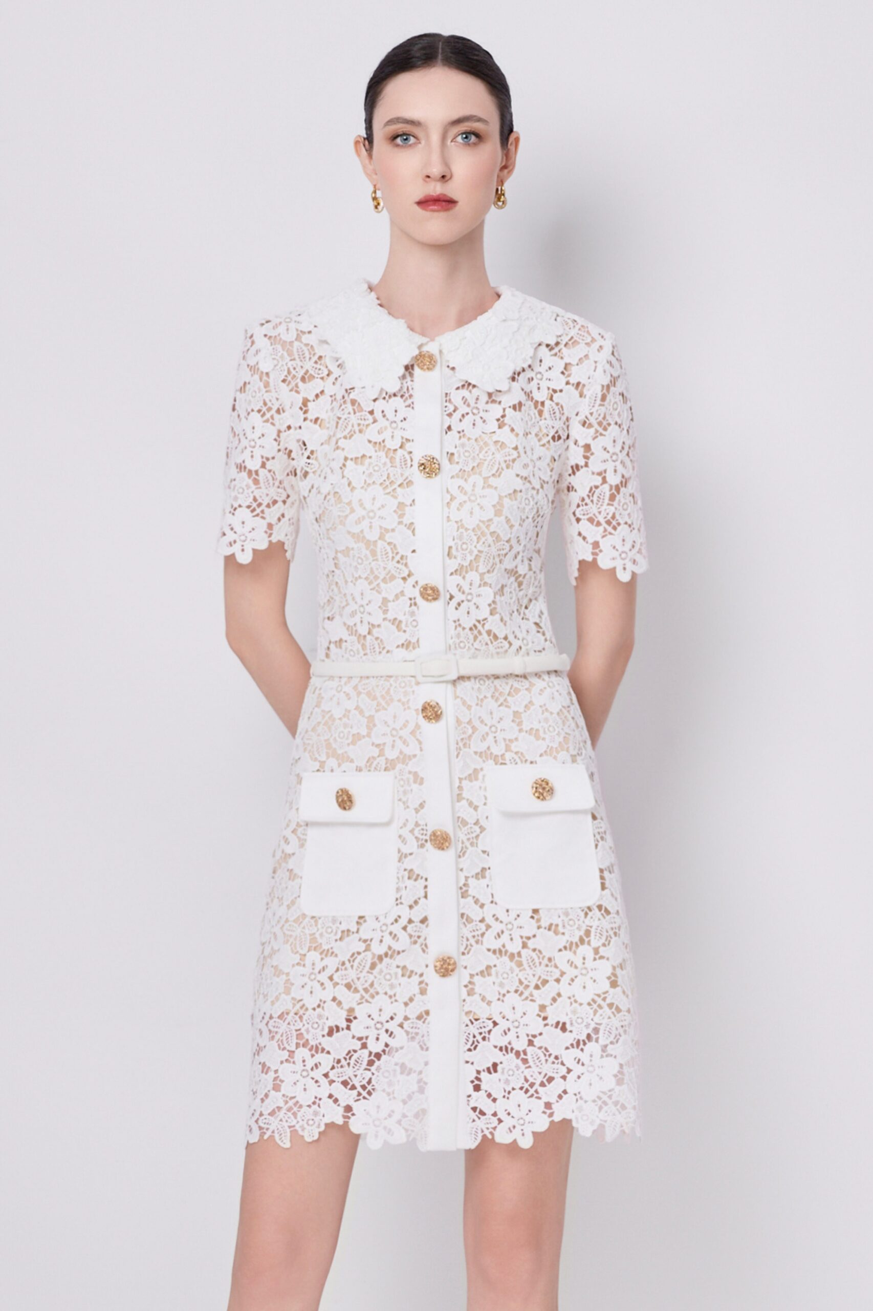 Ivory Blossom Lace Dress