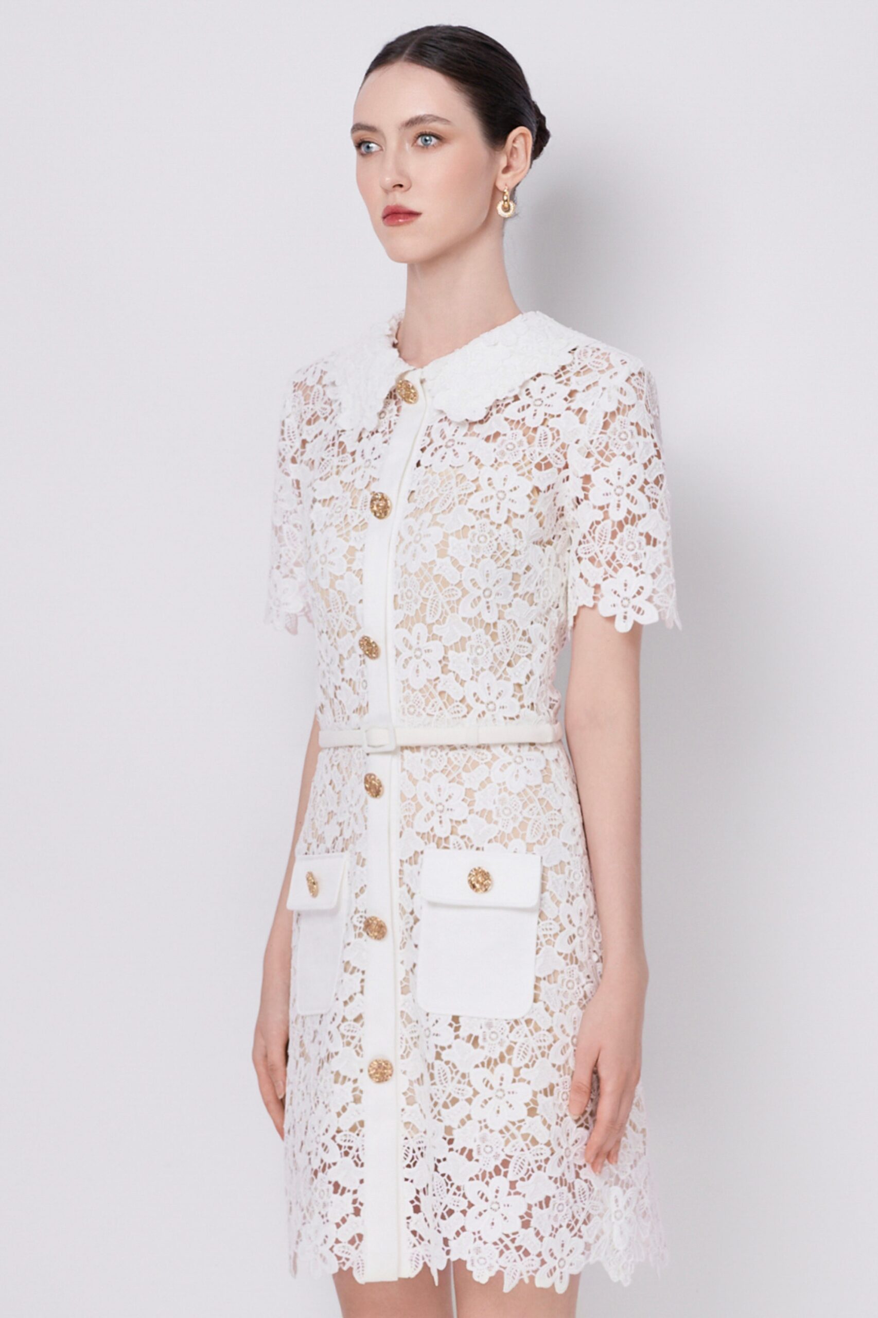 Ivory Blossom Lace Dress