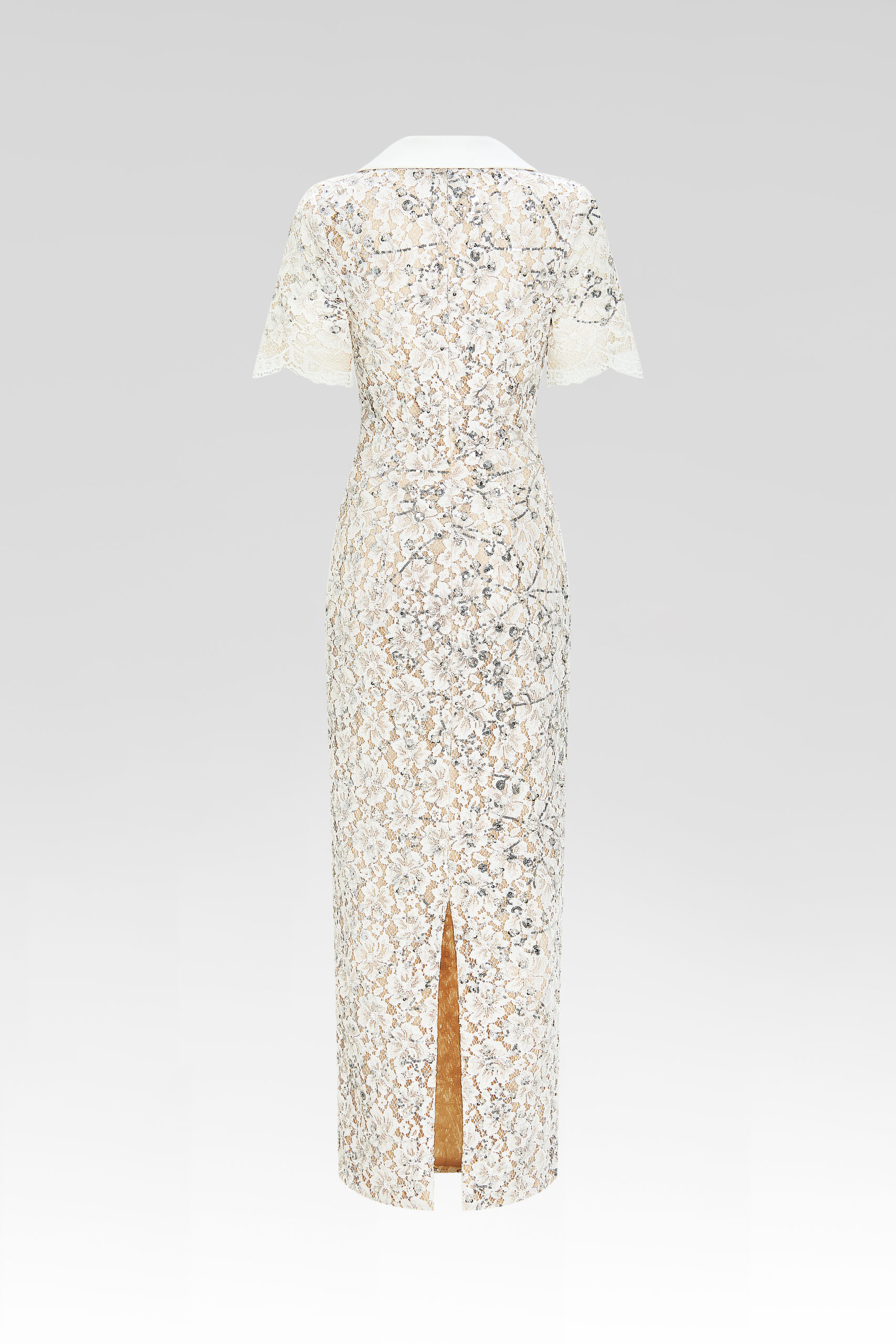 Ivory Grace Collar Gown
