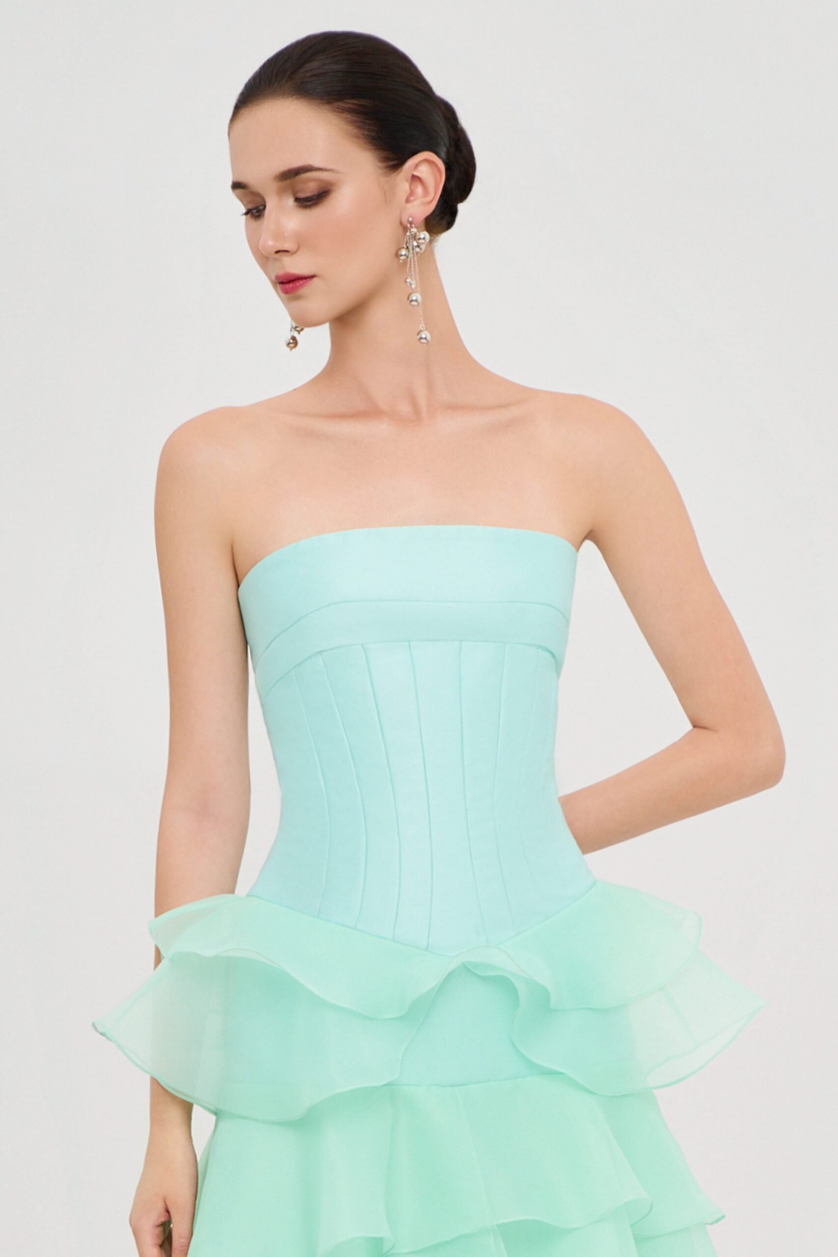 Mint Cascade Gown