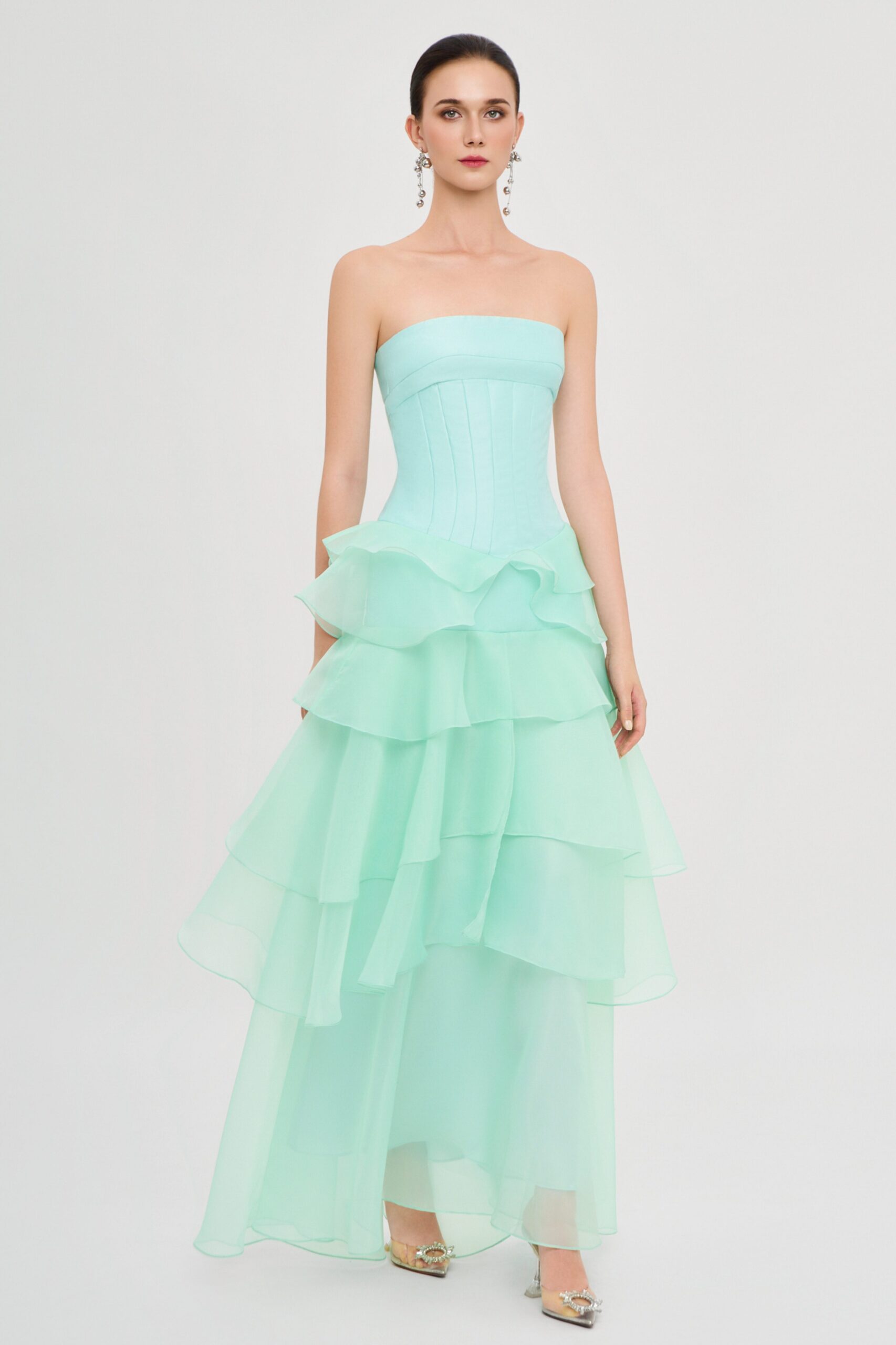 Mint Cascade Gown