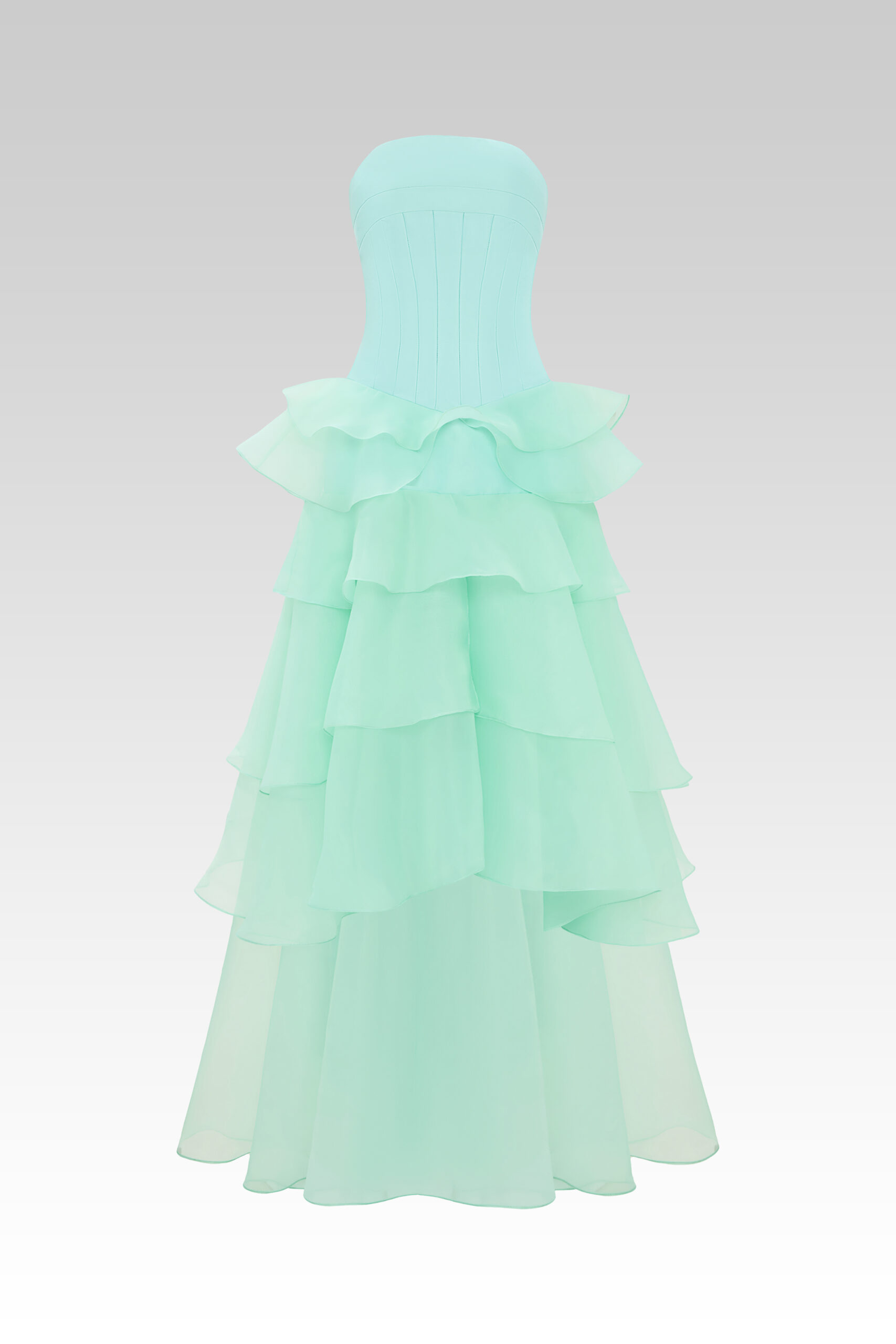 Mint Cascade Gown