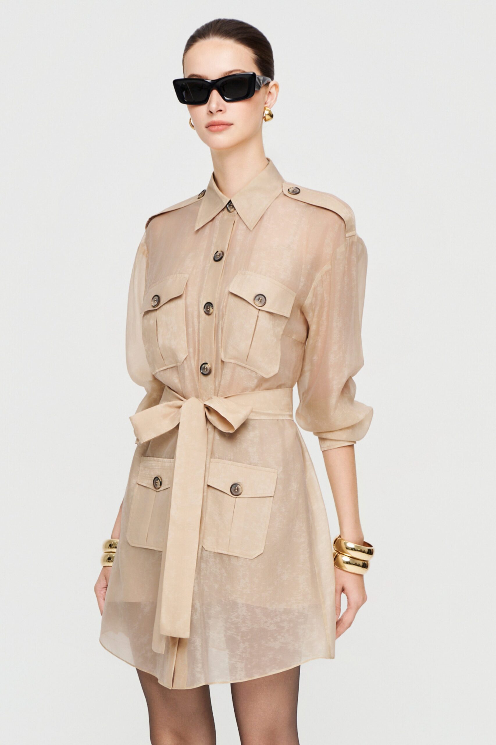 Nomade Organza Shirt Dress
