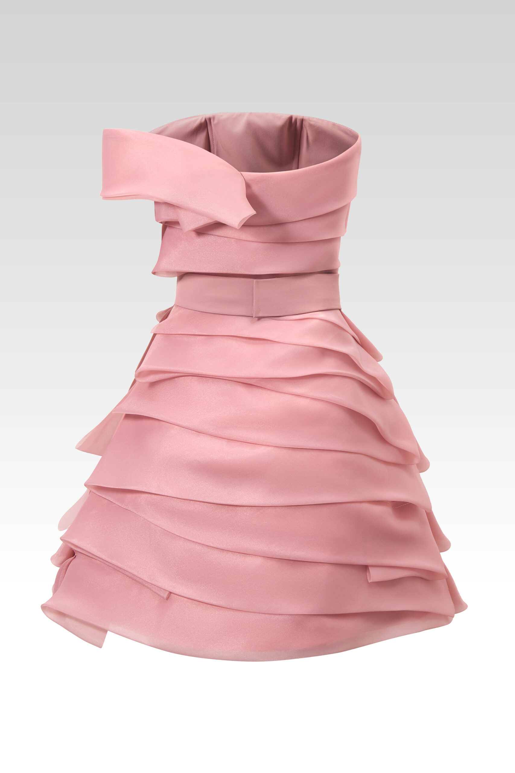 One Shoulder Organza Dress
