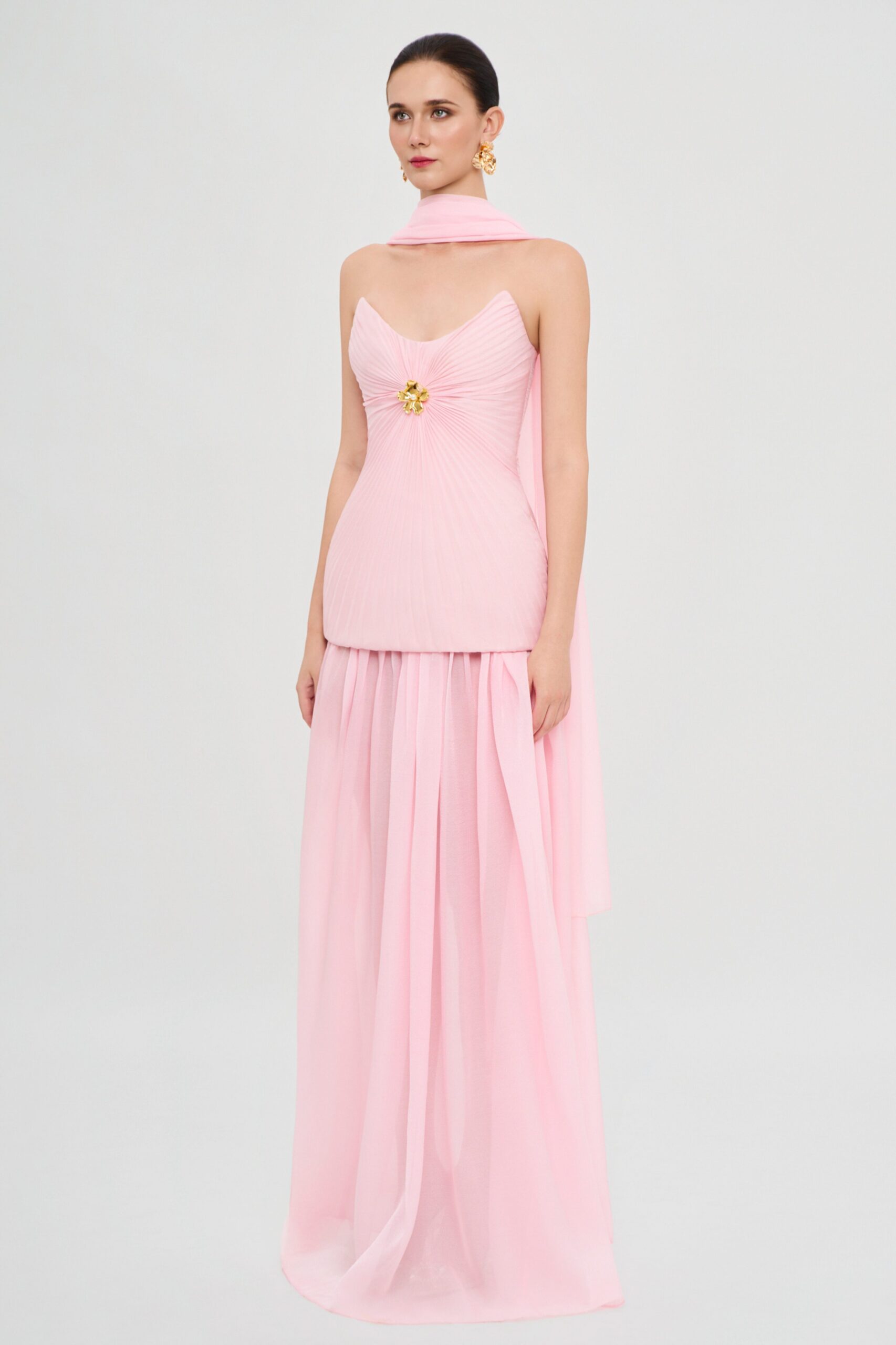 Rose Éventail Gown