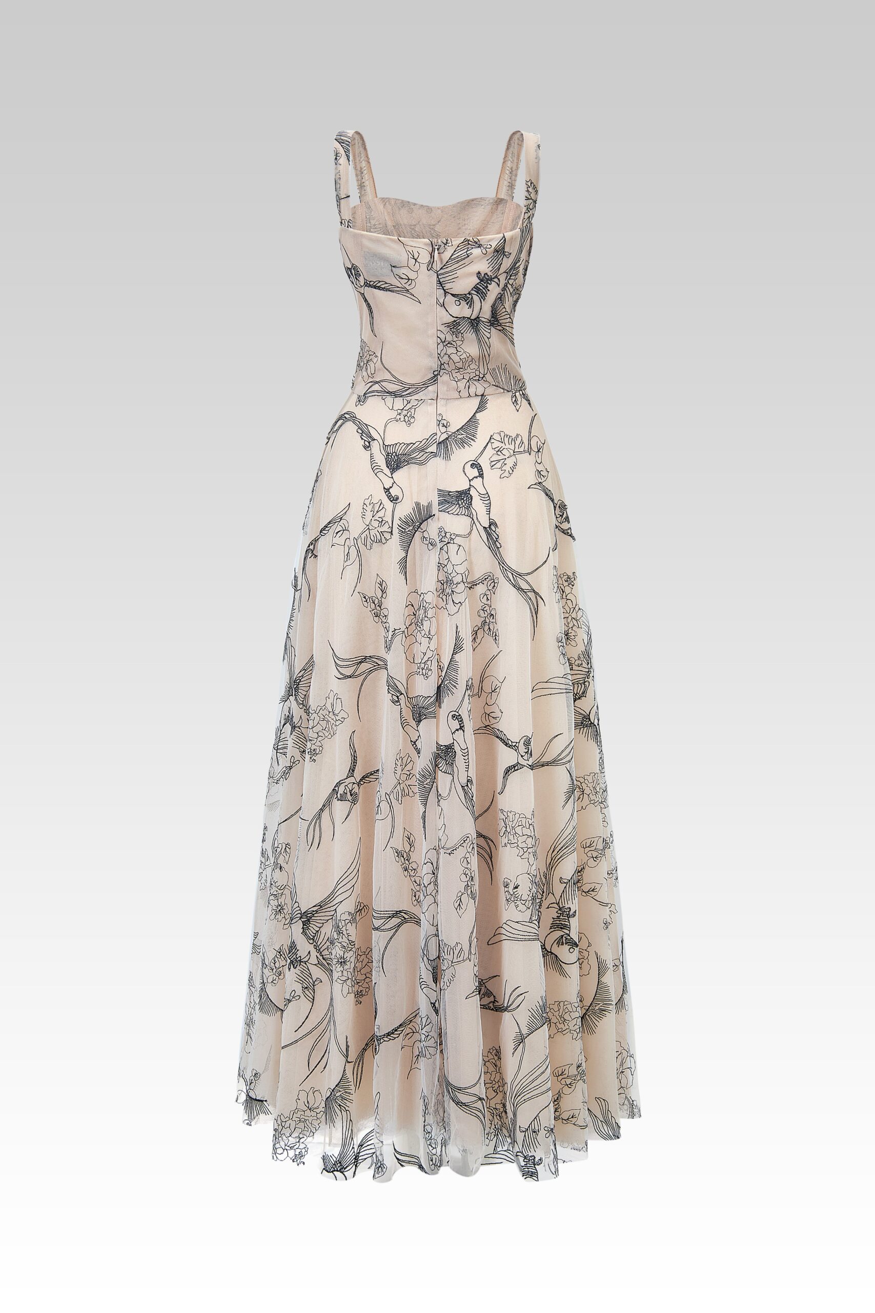 Timeless Crane Mesh Dress