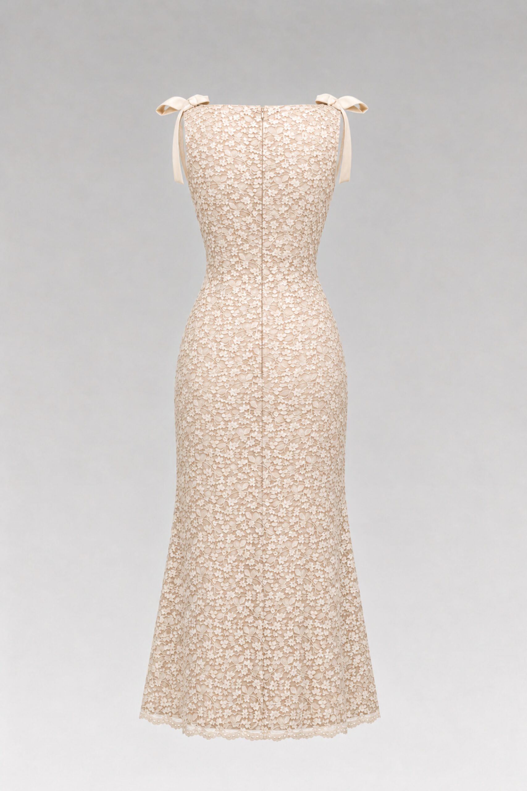 The Ivory Lace Bow Gown