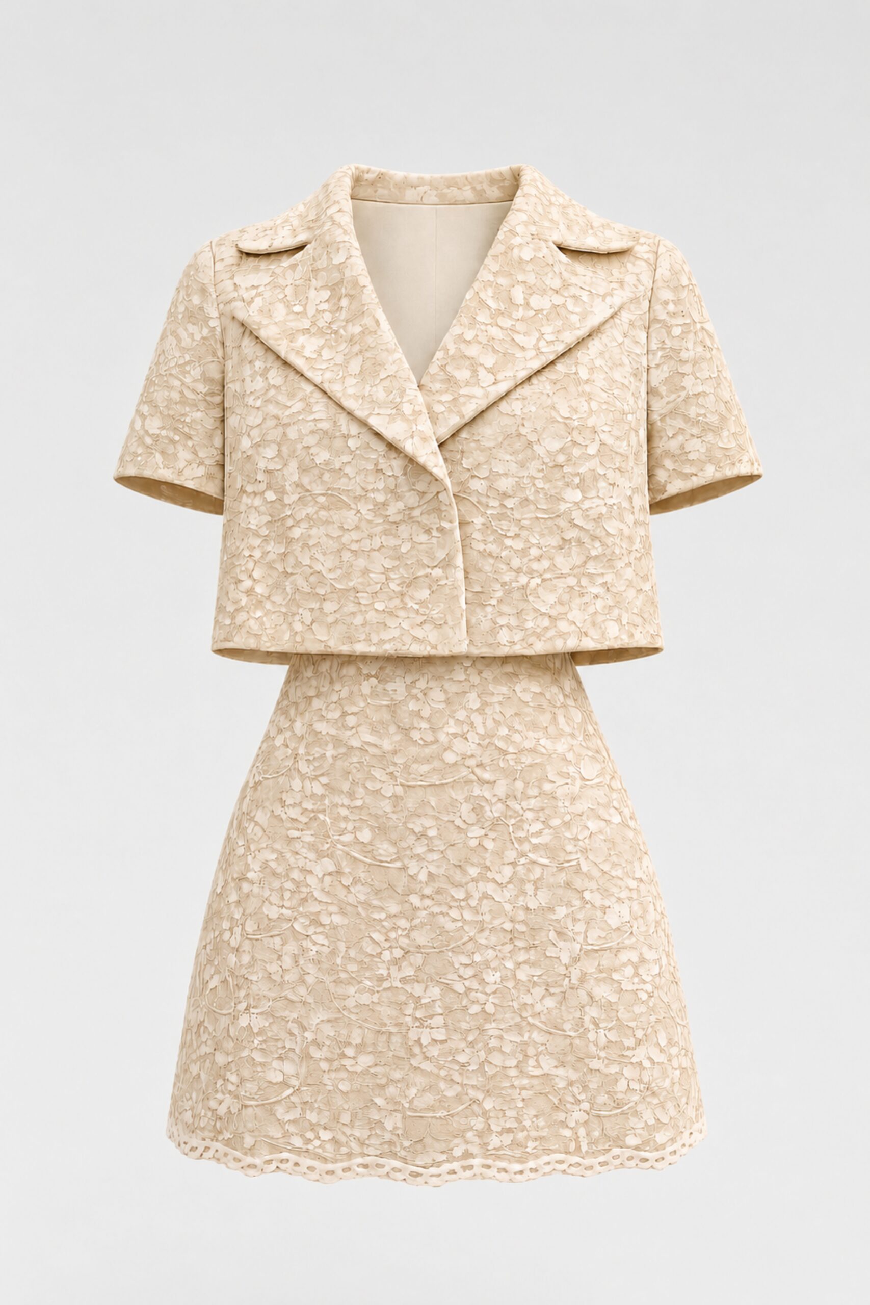 The Elegant Ivory Lace Skirt