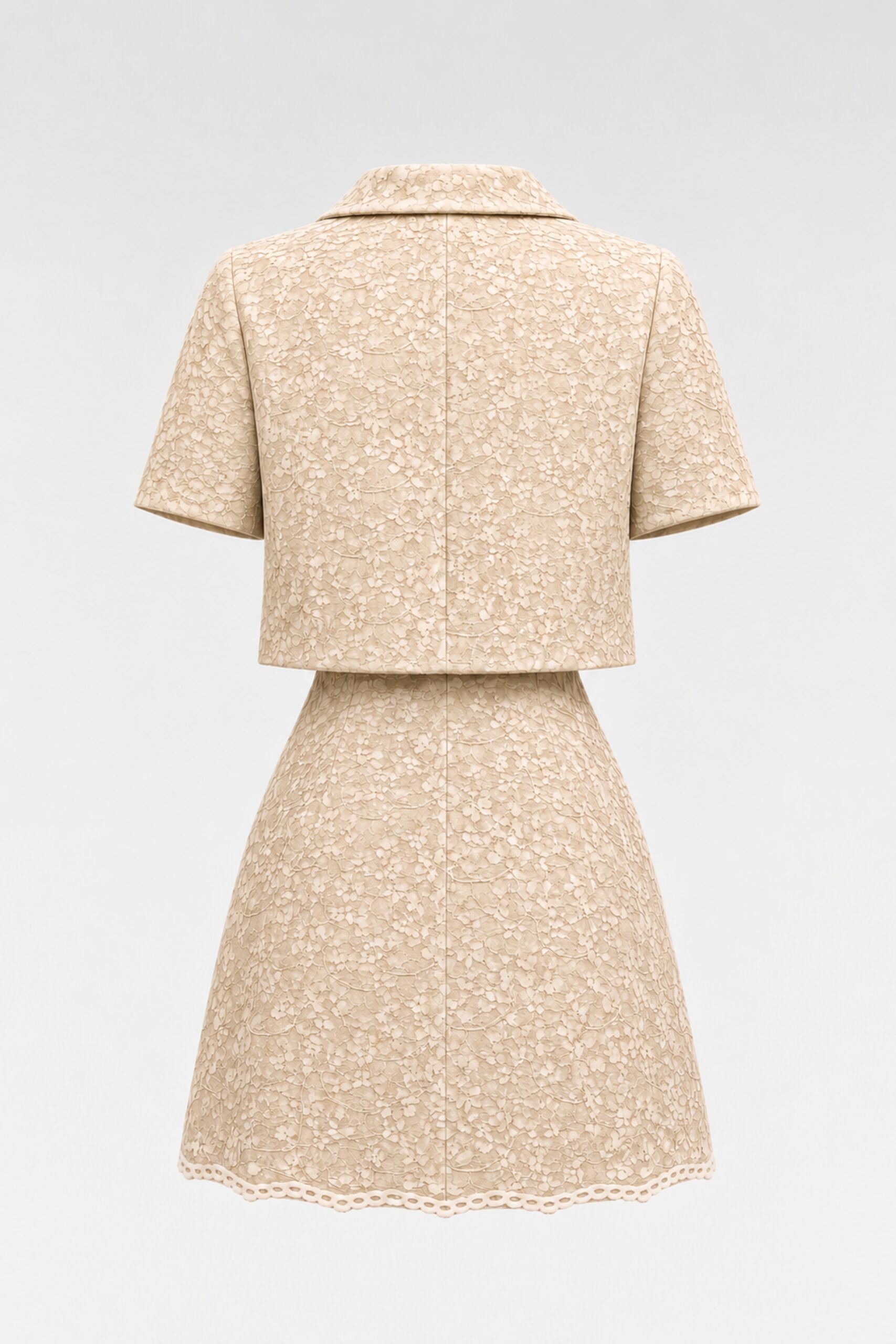 The Elegant Ivory Lace Skirt