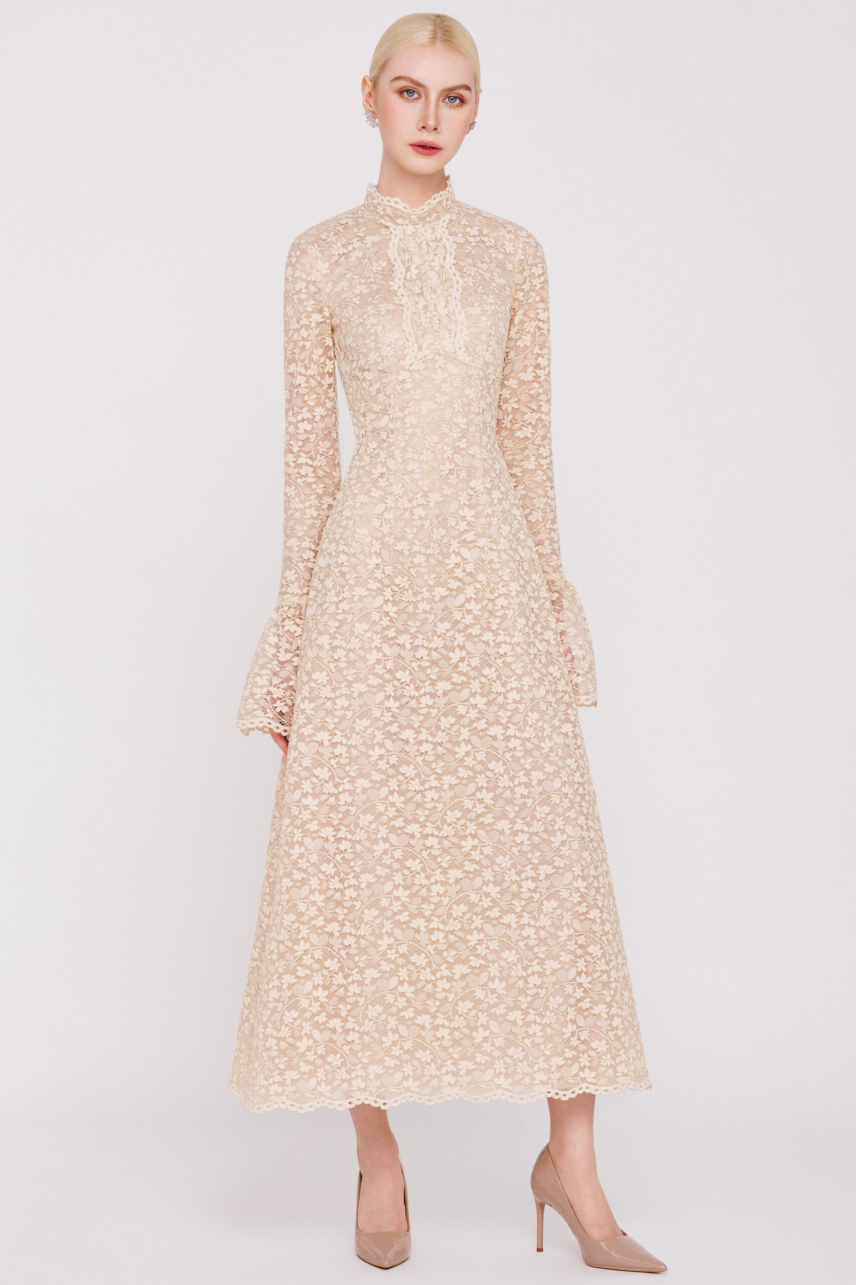 Ivory Whisper Lace Dress