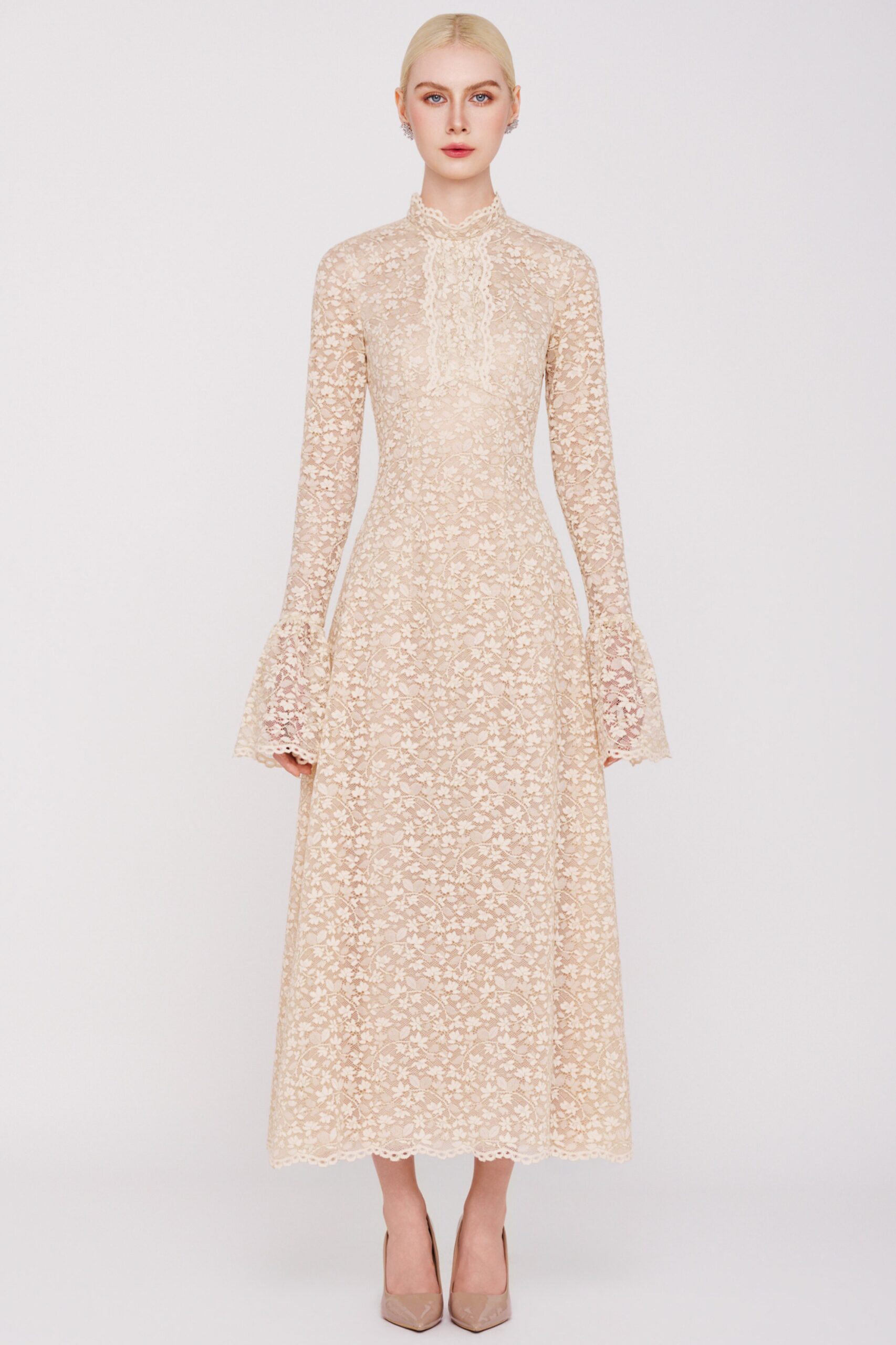 Ivory Whisper Lace Dress