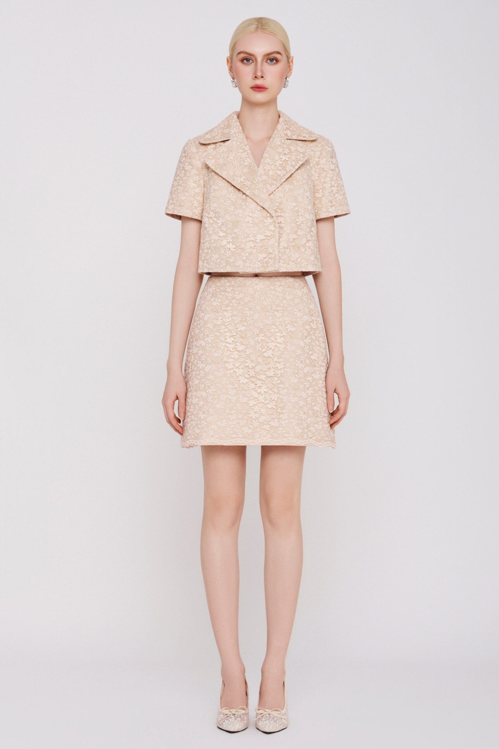 The Elegant Ivory Lace Skirt