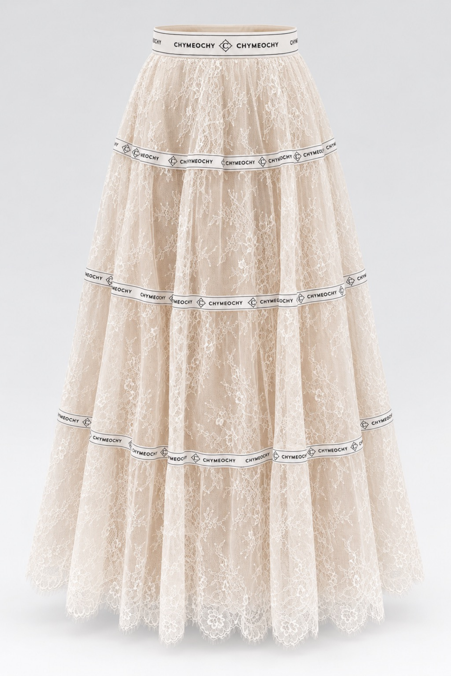 Celestine Lace Maxi Skirt - White