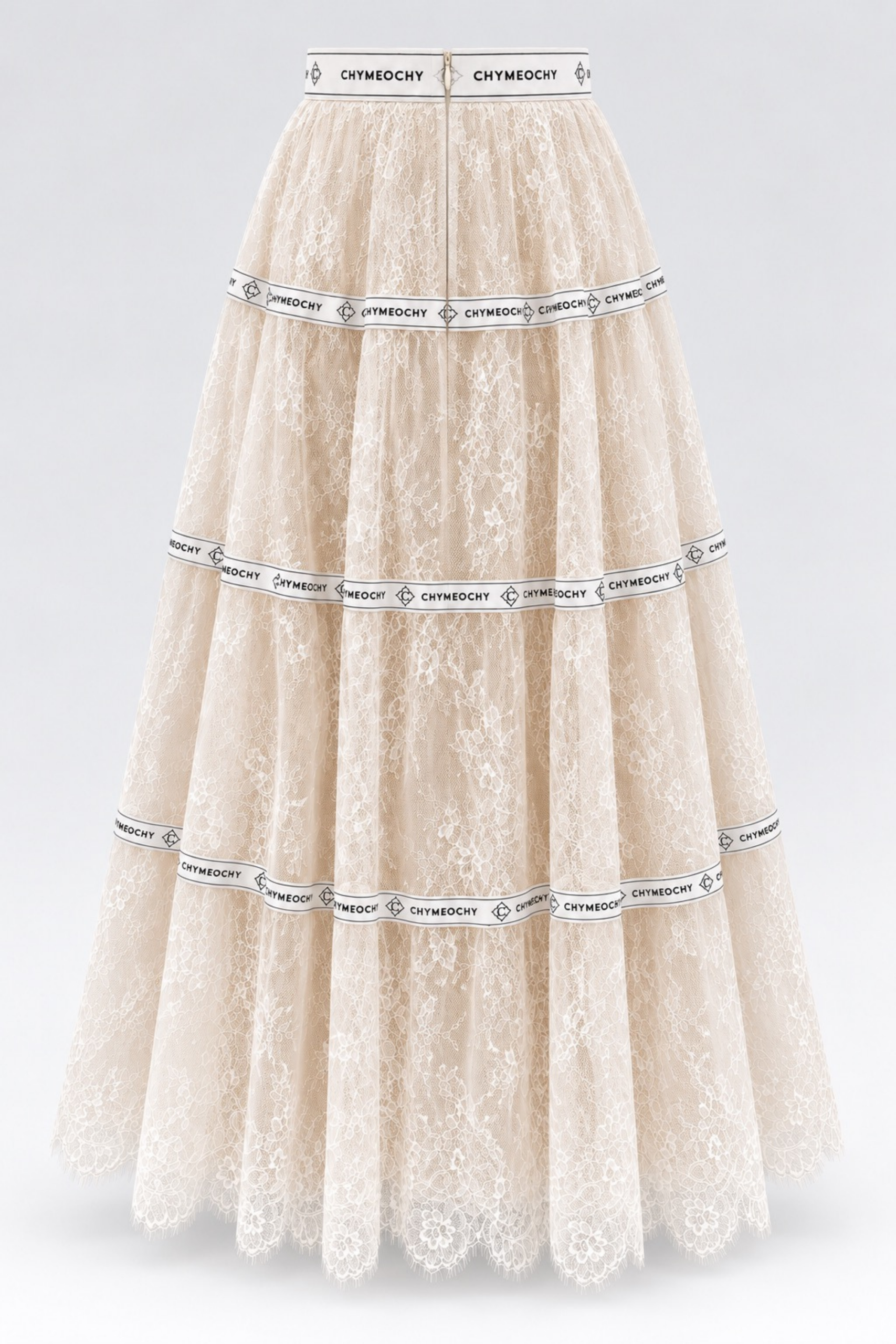 Celestine Lace Maxi Skirt - White