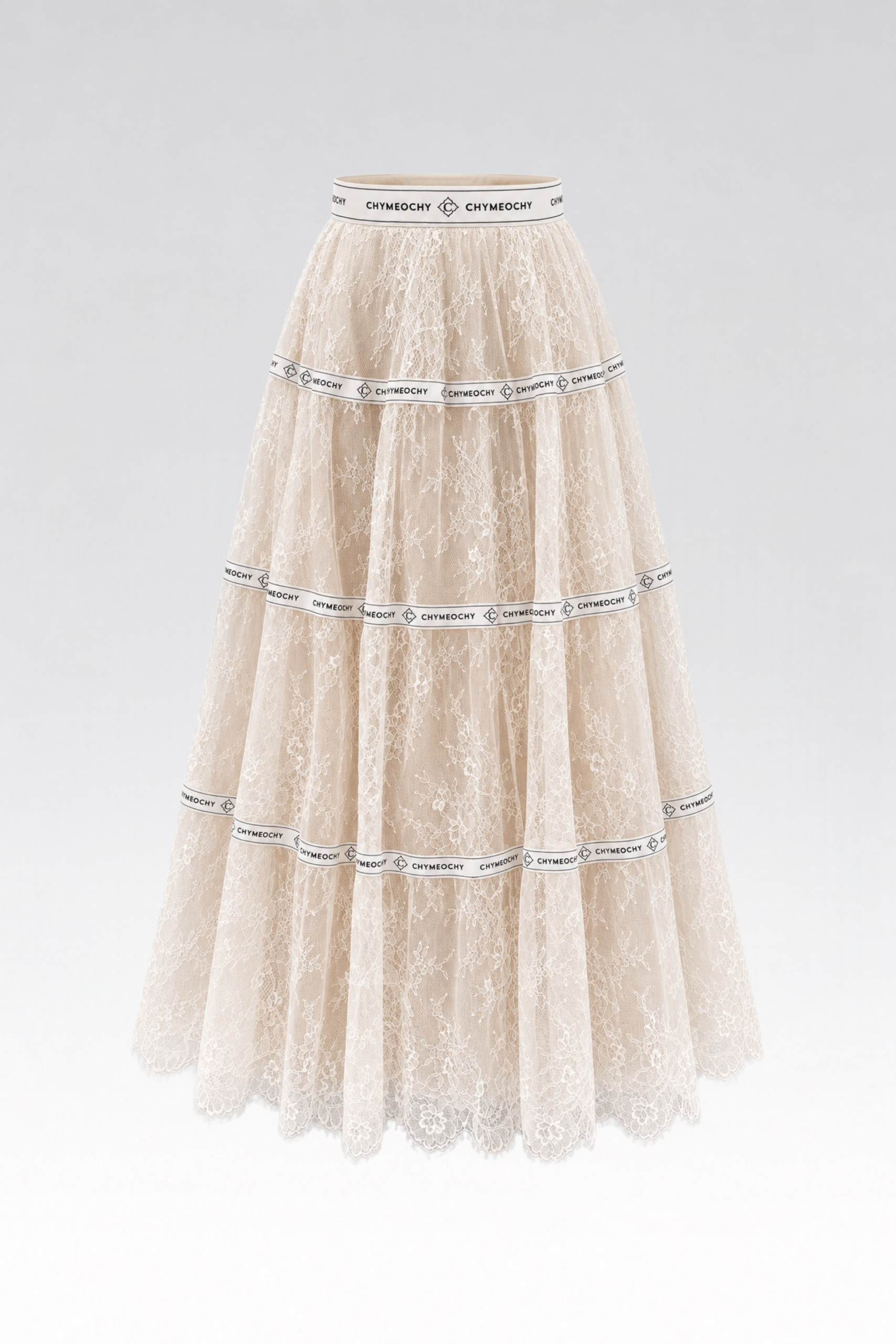 Celestine Lace Maxi Skirt - White