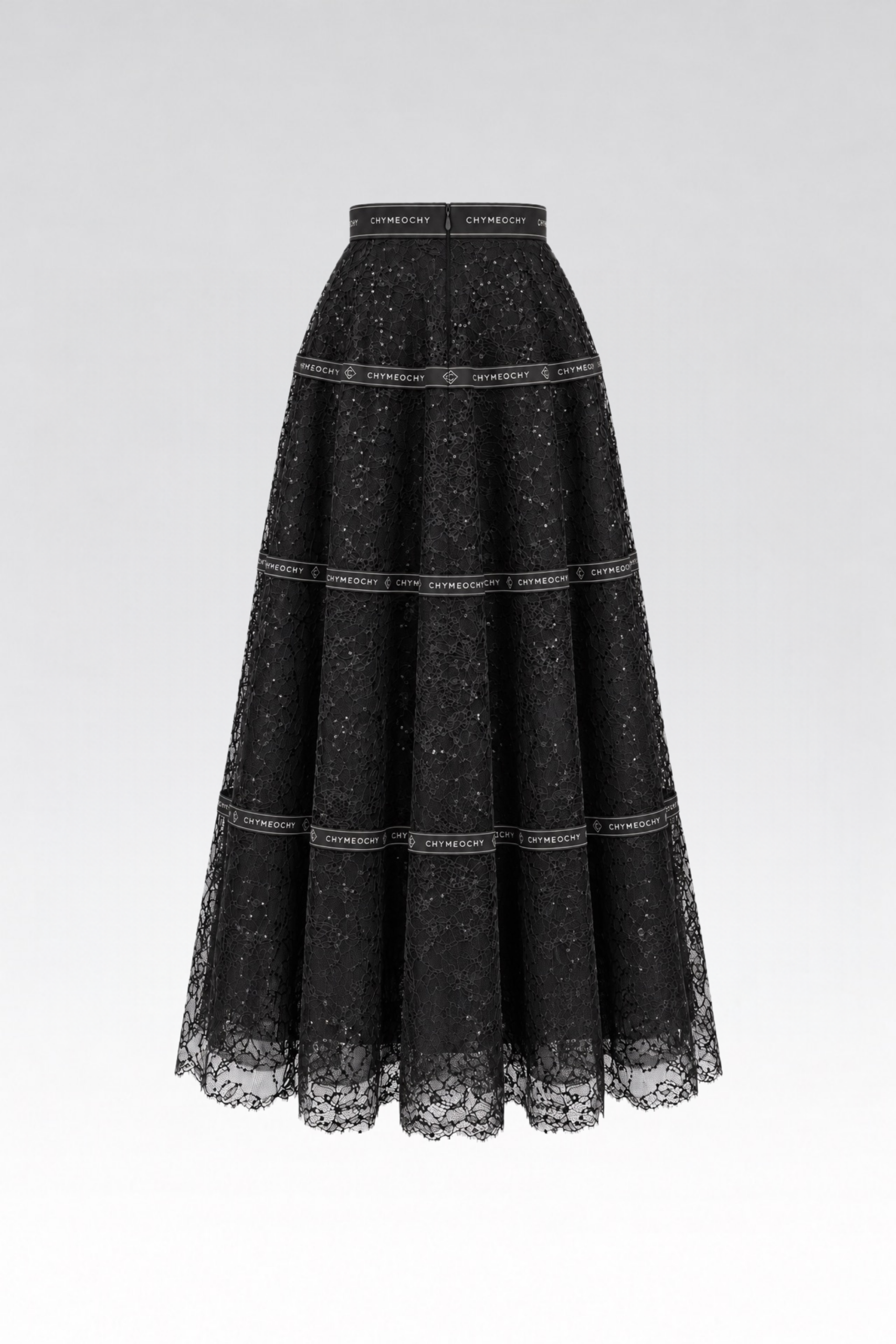 Celestine Lace Maxi Skirt - Black